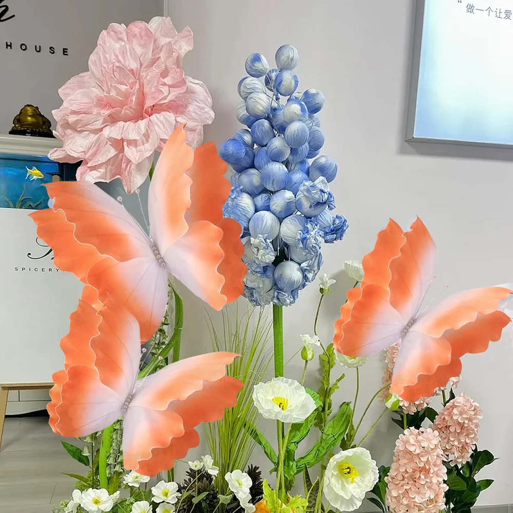 Artificial Giant PE Foam Butterfly Flower Valentine\'s Day Background Decoration Home Photography Props DIY Decorative Butterfly