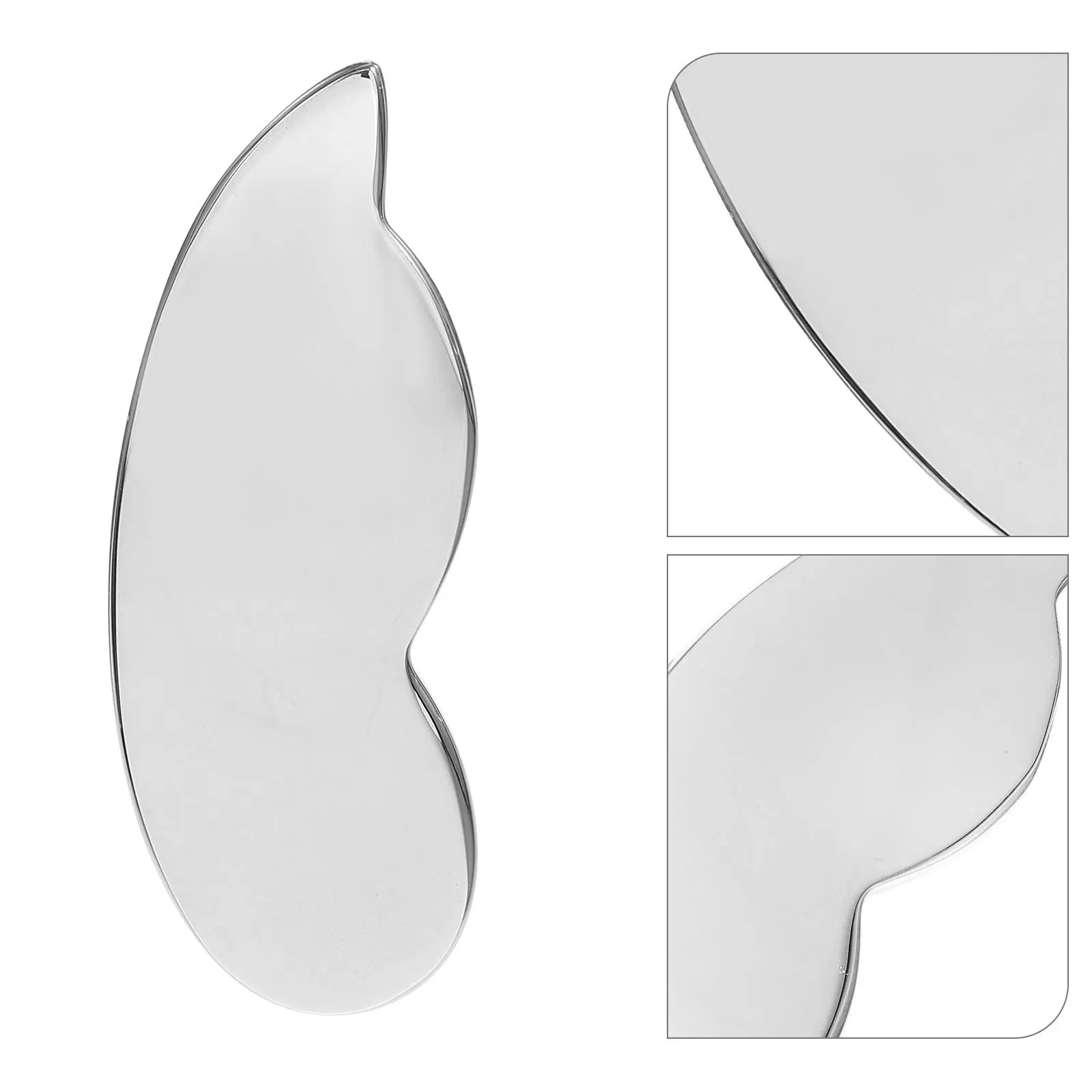 

Face Scraping Board Stainless Steel Gua Sha Tool Unique Shape Facial Scraper Massage Tool for Home and Salon Face Scraper