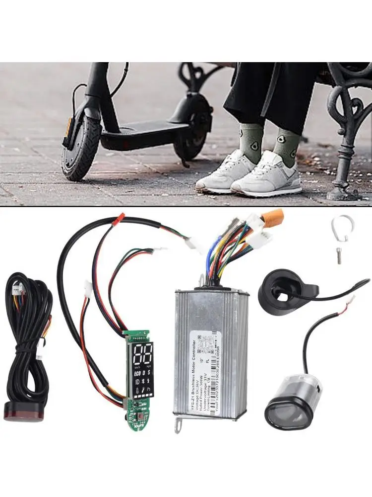 AliExpress MUQZI 5PCS/SET 36V 500W 17A Electric Brushless Motor Controller Dashboard Accelerator 10inch Electric Scooter Bike Motor Controller