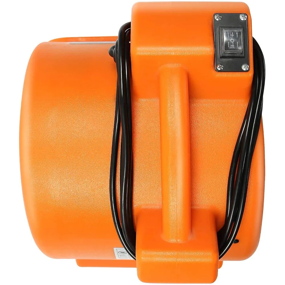 에어 무버 카펫 건조기 2단 속도 1/2 HP 산업용 바닥 팬 - 오렌지 카펫 건조 팬 바닥 블로워