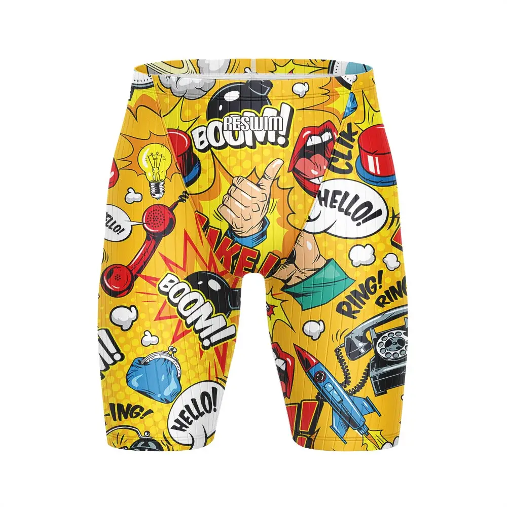 

Boys Swim Jammer Surf Shorts Men's Summer Trunks Swimwear Training Beach Tights Shorts Trunks Swimsuit Volleyball Swimming Pants