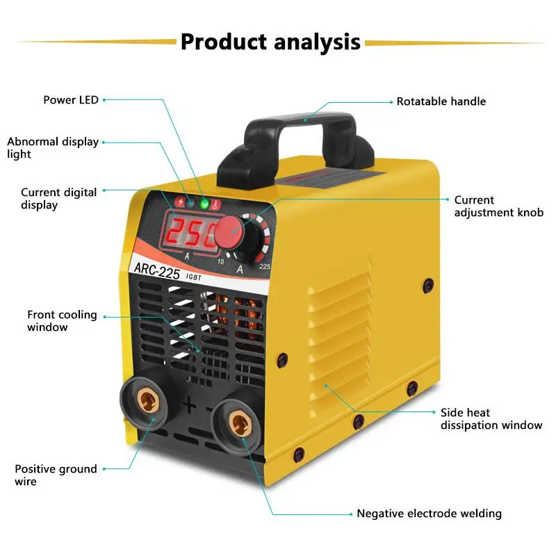 110V / 220V Arc Inverter Electric Semi-Automatic Portable Reverse Welding Machine