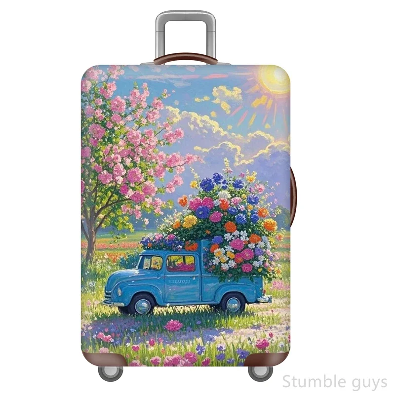 

Эластичный защитный чехол для багажа, устойчивый к царапинам, прочный, пыленепроницаемый, подходит для деловых поездок, 18-32 дюйма