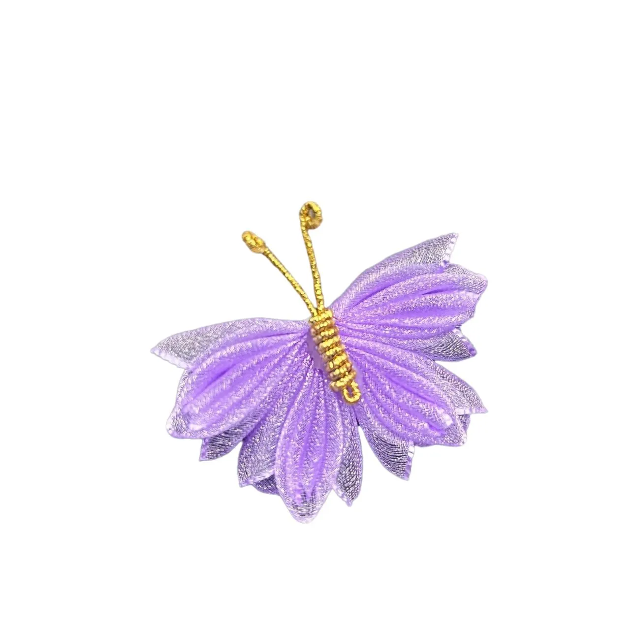 10 stks Drie-tiered met Diamant Versieringen Vlinder Applicaties 3D 5 CM Chiffon Vlinder Haaraccessoires DIY Naaien Craft