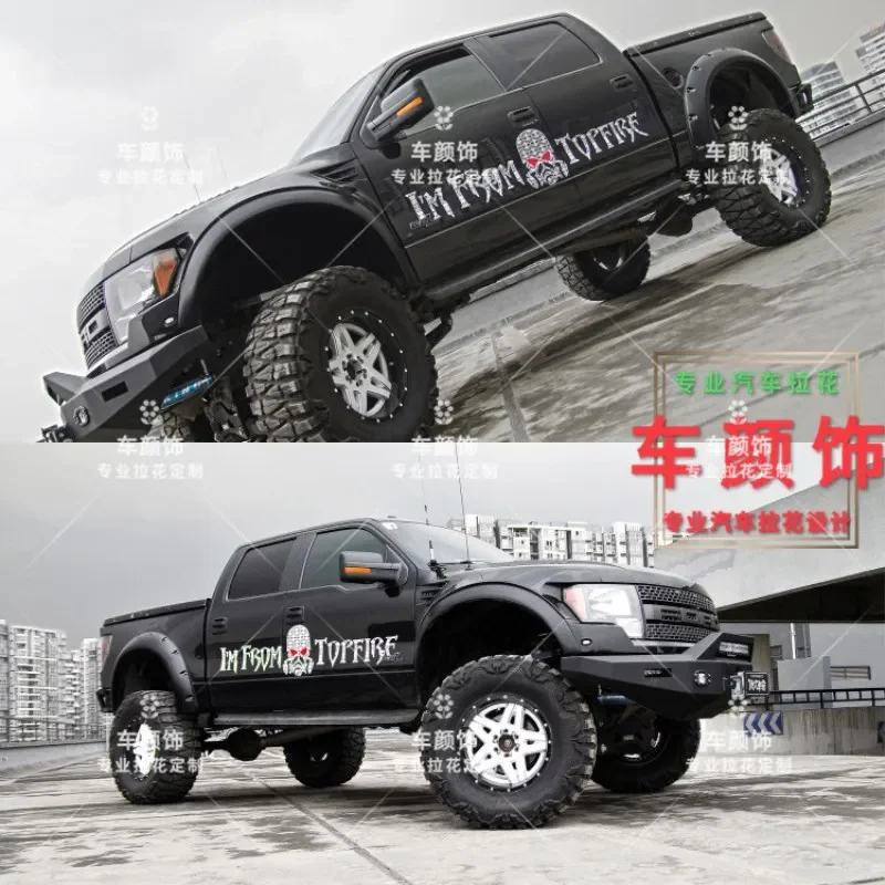 

Автомобильные наклейки, наклейки для Ford Raptor F150, украшение кузова, индивидуальные креативные аксессуары для спортивной пленки на заказ