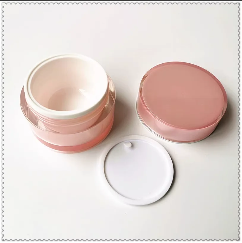 5/15pcs 15/30/50g Empty Cream Jar Lotion Bottles Acrylic Cosmetic Container Cosmeitic Travel Sample Bottles Refillable