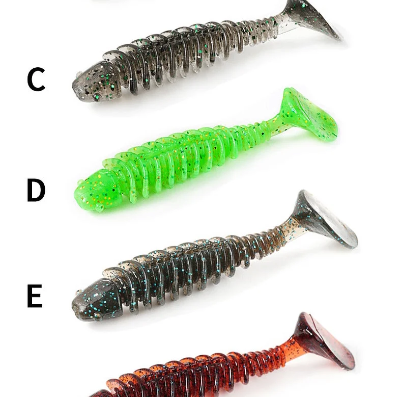 SUNMILE Angeln Weiche Köder Wurm Künstliche Köder 4 cm/0,6g 20 stücke Felsen Angeln Wobbler Leurre Souple Köder Barsch Forelle Bass Köder – Detail 8
