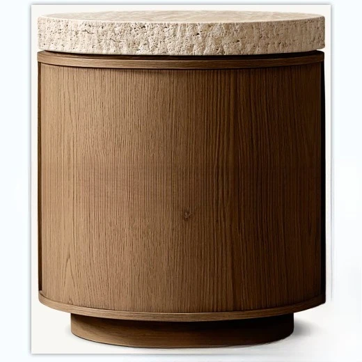 طاولة قهوة فاخرة من الخشب الصلب الأمريكي مصنوعة من الخشب الصلب بالإضافة إلى تصميم سطح المكتب الرخامي وطاولة جانبية لطاولة القهوة المنزلية