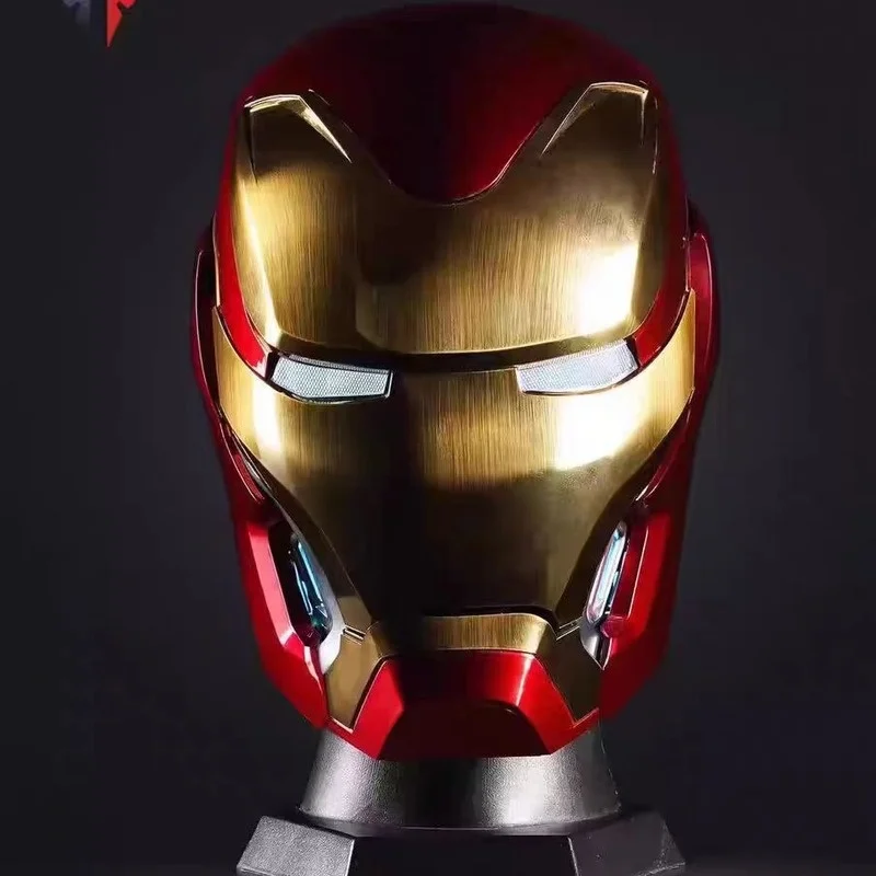 Iron Man-helm 1:1 Mk5 Touch Sensing Afstandsbediening Spraakbesturing Zwarte technologie Randapparatuur Elektrische draagbare open helm