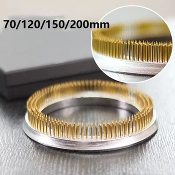 70/120/150/200mm Okrągły pierścień Kenzan ze stali nierdzewnej Japońska podstawa do układania kwiatów Narzędzie kwiaciarni Ikebana