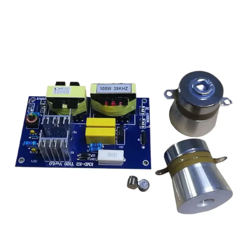 

132*85*45mm Ultrasonic Transducer Driver 28k/40k 100W/50W PCB generator included ultrasonic transducers for ultrasonic cleaner