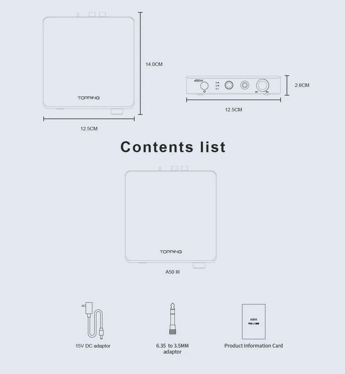 Toping A50 III AMP Headphone Amplifier NFCA modul Single-end/seimbang Input fantasi HPA untuk Desktop audirect