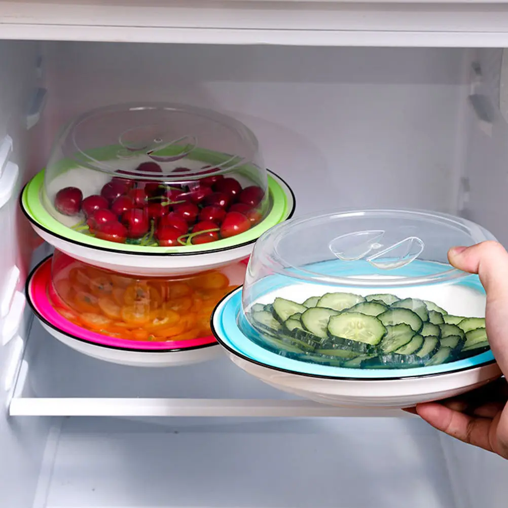 5Pcs Premium Freshness Preservation Covers Reusable Stretchable Sealed Lids for Bowls Pots Cups Fruits Leftovers Food Storage