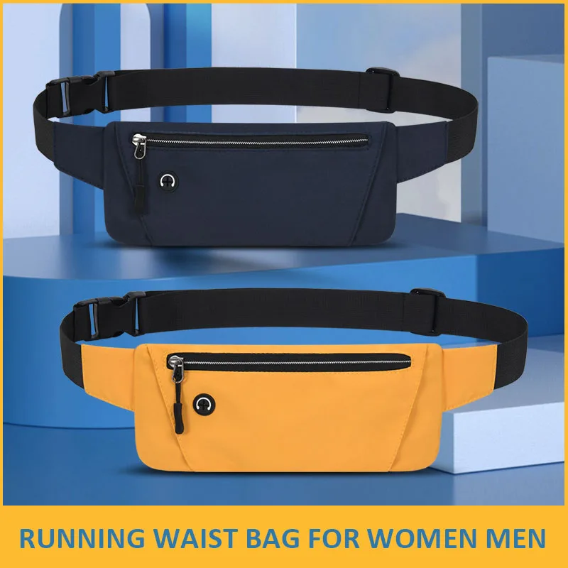 Running Waist Bag Sports Belt Pouch Mobile Phone Bag Men Women Waist Pack Lightweight Gym Sports Bag Waist Pack Adjustable Strap