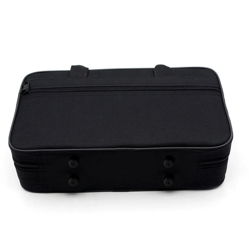 Waterproof Black Clarinet Box Case Foam Padded Thicken Oxford Cloth Clarinet Sotrage Bag with Handle Strap Durable