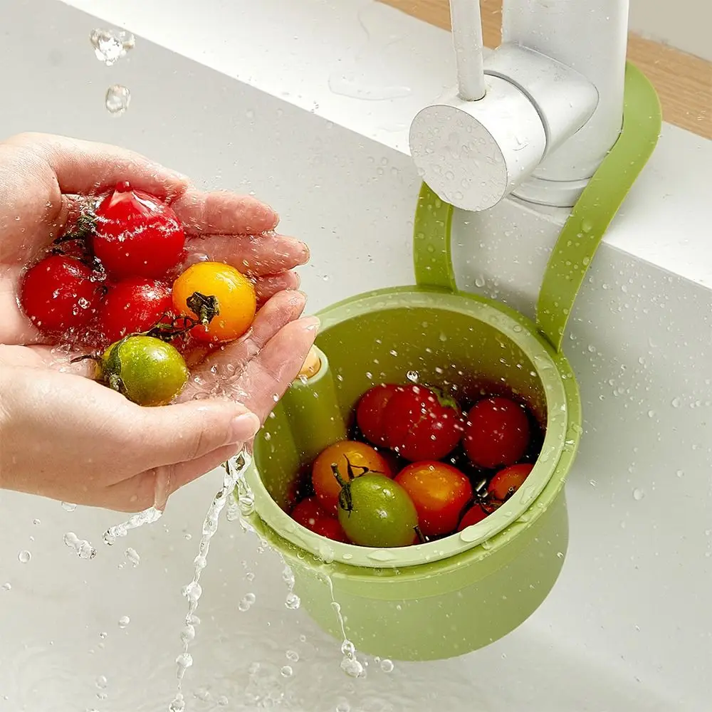 Gifts Push-type Kitchen Sink Filter Basket Anti-leakage Separate Filter Basket Versatile Drain Bowl Hanging Bag Grid Racks