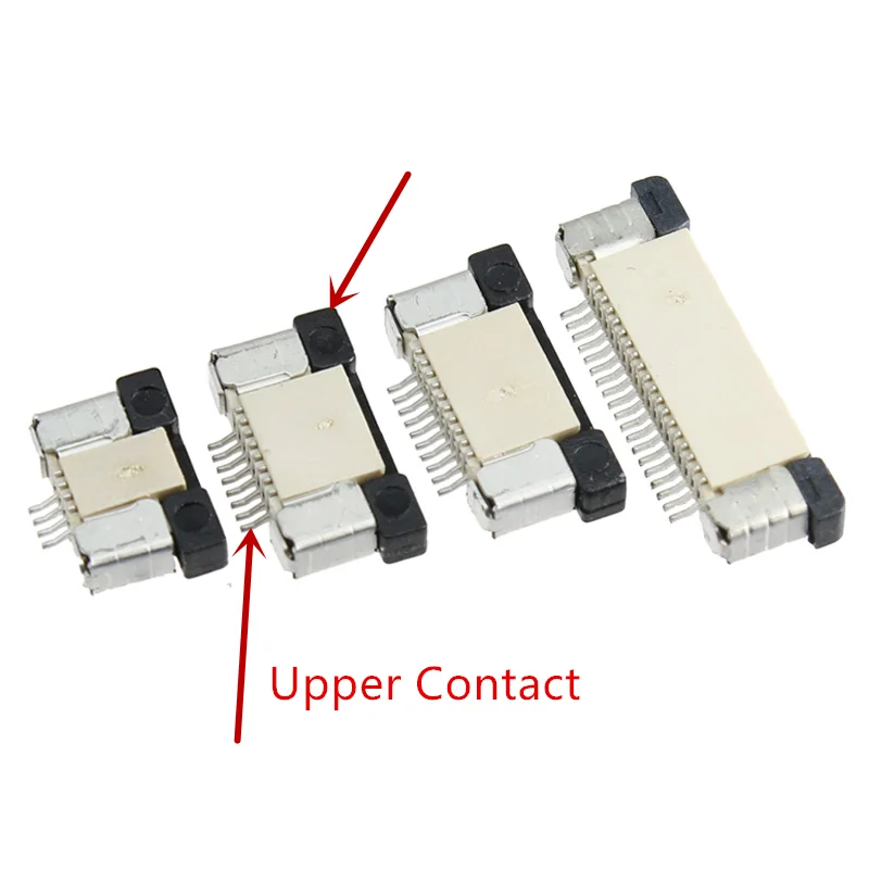 10Pcs FPC FFC Connector 0.5mm 1.0mm AWM 20624 80C 60V VW-1 Flat Cable PCB 4/5/6/7/8/10/12/14/16/18/20/26/30/32/36/40/50/60Pin