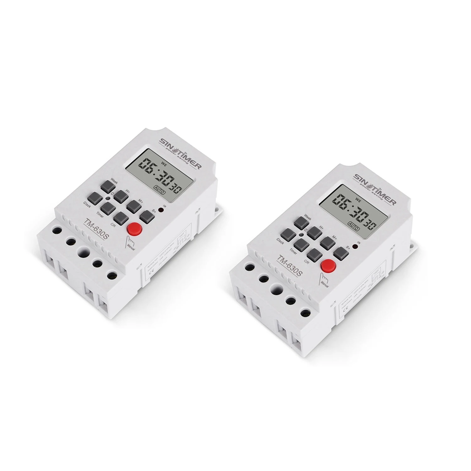 A68Z Sinotimer 2 Pcs Seconds Control Timer Switch Large Screen Digital Display Hot Pin Voltage Output Time Controller, Tm630s-4