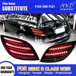 AKD Tail Lamp for W251 R Class LED Tail Light 2010-2017 R300 R350 R400 R500 Rear Fog Brake Turn Signal Automotive Accessories