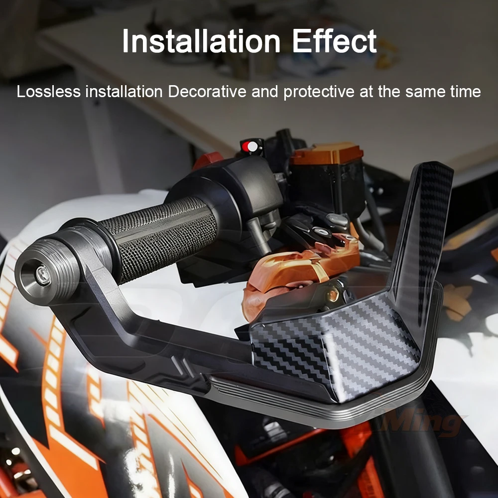 Motorrad-Lenker-Handschutz Windschutz Bürstenstange Griffschutzabdeckungen Handschutz Universell 17-21mm Innendurchmesser Lenker