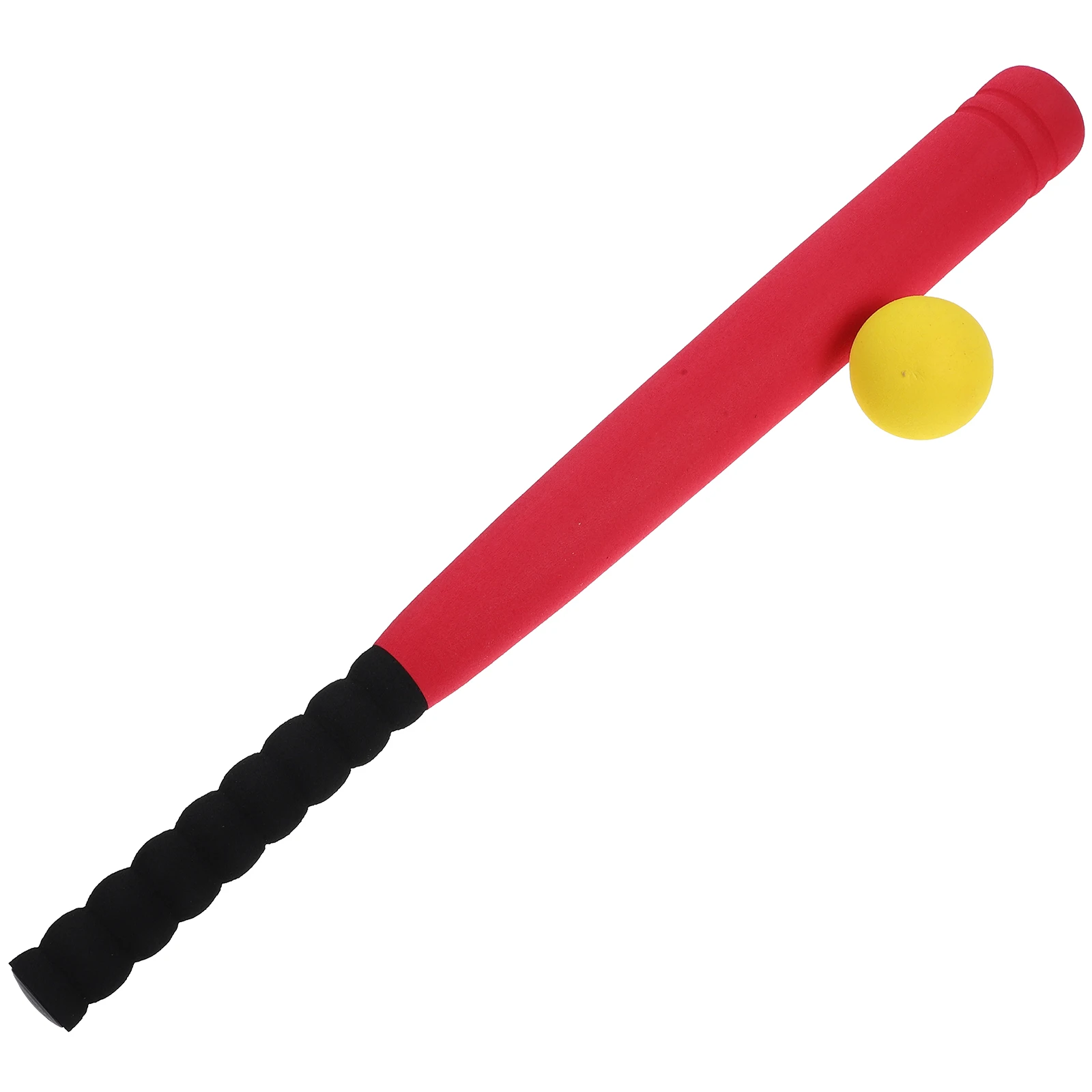 

Baseball Toy Set 21.5 Inch Bat 2.3 Inch Ball Red Hollow Handle Safe Foam Covered Kids 3 to 5 Years Old Toddler Playset Outdoor