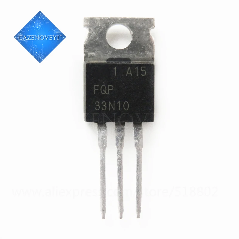 10piece FQP33N10 33N10 TO-220 In Stock