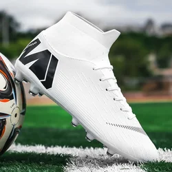 Mens Football Cleats High Ankle Football Shoes Long Spikes Outdoor Sports Soccer Traing Boots For Male Women Kids Soccer Shoes