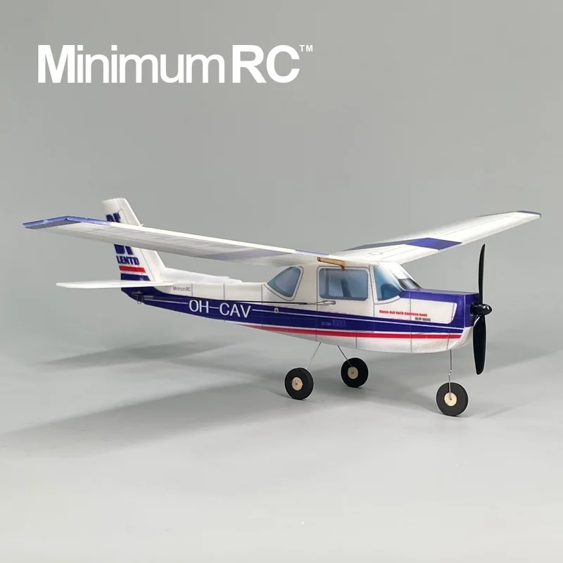 Minimumrc Hemelsblauw Cessna 152, Oefenafstandsbediening Vliegtuig met vaste vleugel Volledige set Gyro Zelfstabiliserend speelgoedvliegtuig