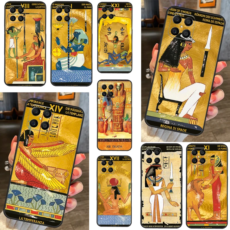 Egypt Mysterious Tarot Case For Huawei Honor X7 X8 X9a 50 70 P40 P30 P20 Lite P50 Pro Nova 5T P Smart 2019 Cover