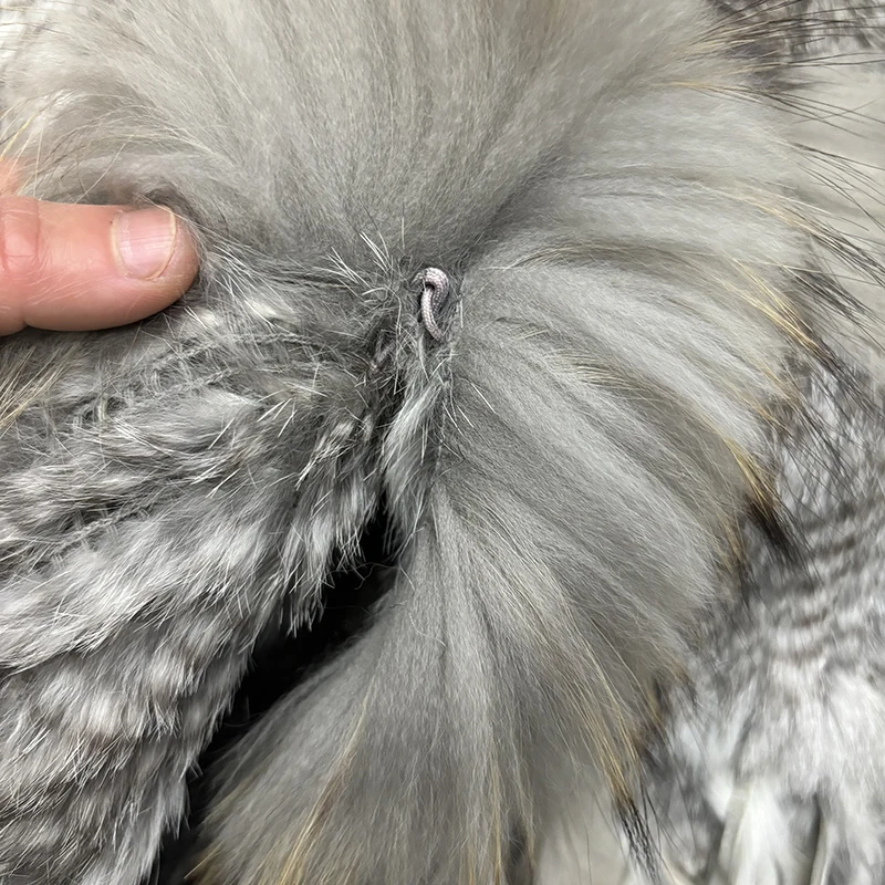 Chicsense จัดส่งฟรีผู้หญิงคุณภาพสูงปุยขนกระต่ายจริงถักเสื้อกั๊ก Raccoon ขนสัตว์ Gilet เสื้อกั๊กเสื้อ