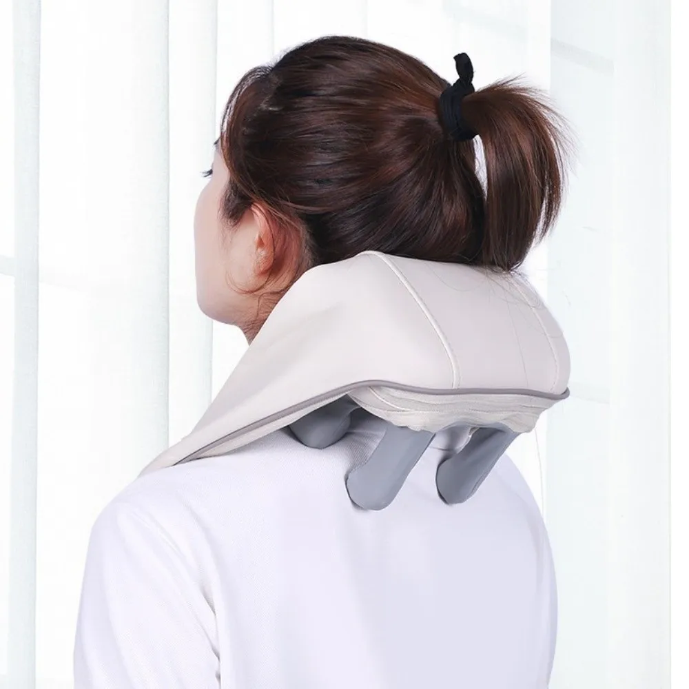 

Беспроводной массажер для шеи и плеч, электрический массажер для шеи, массажная шаль для разминания, портативный USB перезаряжаемый