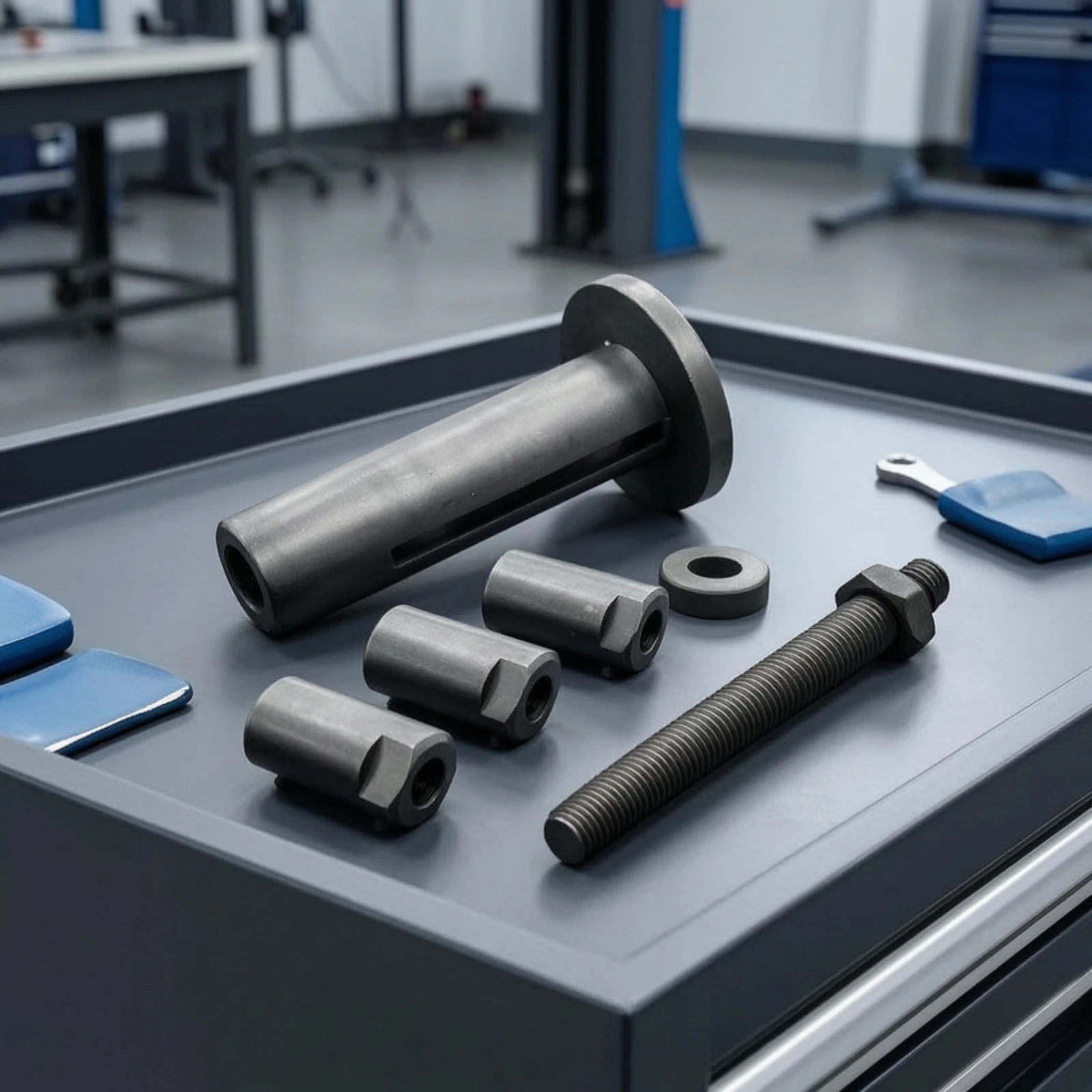 Crankshaft Installation Tool Heavy-Duty Crankshaft Installer with Adapters Damper Installer Kit Machined Interchangeable