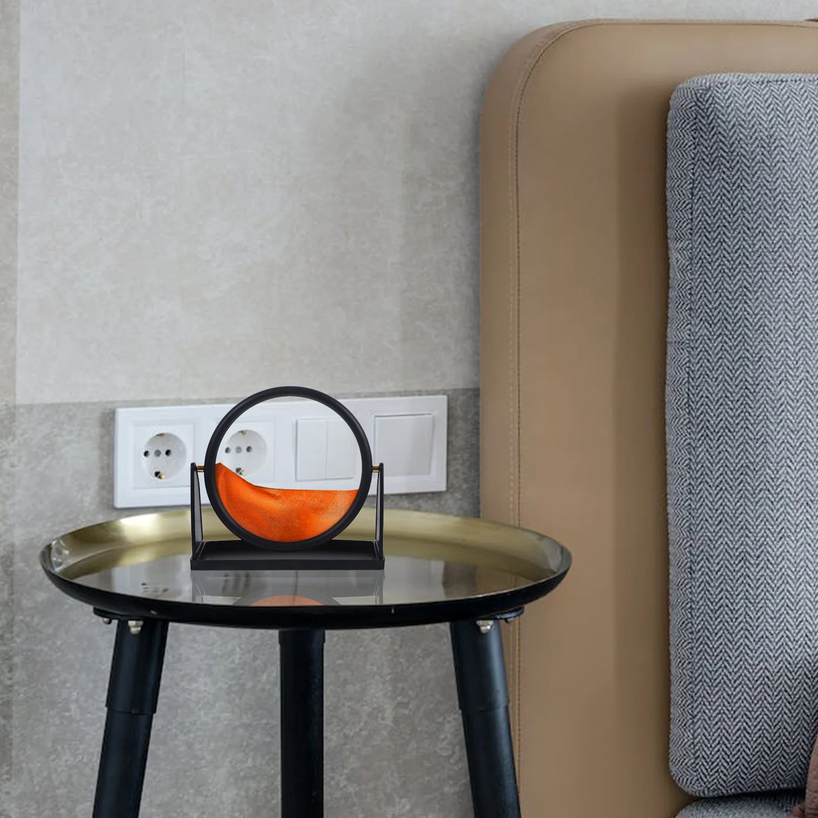 تتحرك الرمال ديكور فني ثلاثية الأبعاد الرمال المتحركة الساعة الرملية السائل Sandscape صورة سطح المكتب الإجهاد الإغاثة ديكور للمنزل مكتب #5