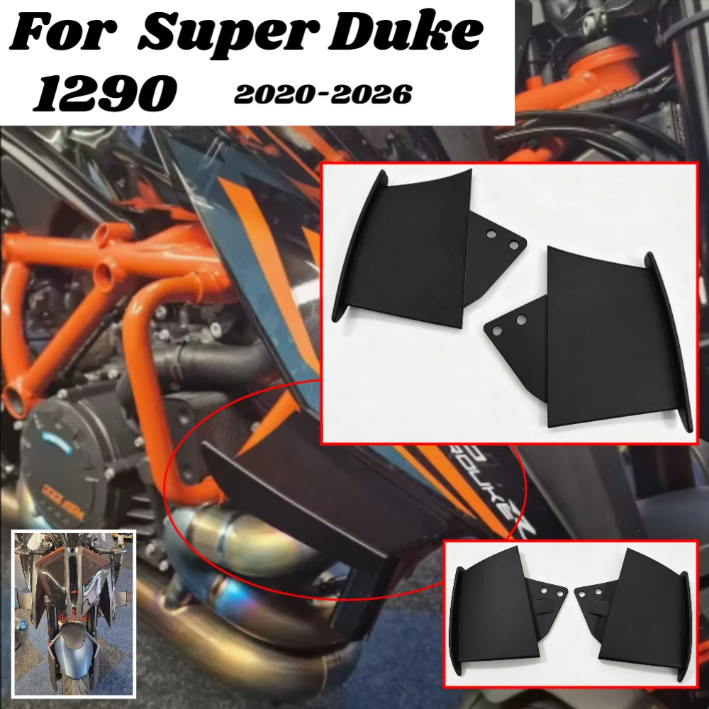 For 1290 Super Duke R EVO 2020-2026 Winglet Aero  Winglet Aero Side Fairing Wing Wind Deflector No Drill Motorcycle Accessories