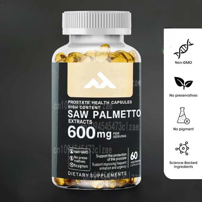 

Ultra High Content Saw Palmetto Prostate Support Complex, 60 Capsules, with Vitamin B1 and B12