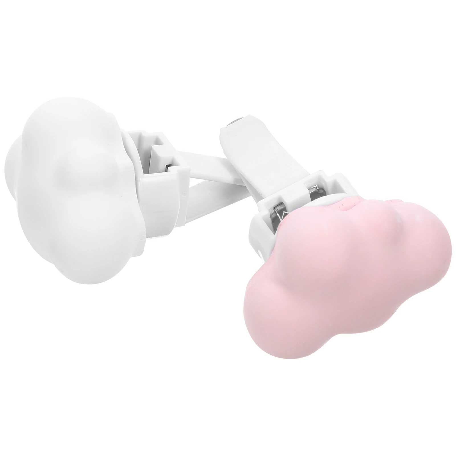

2Pcs Car Perfume Clips Cloud Air Freshener Vent Diffusers Dashboard Decorations White Pink Car Interior Aroma Accessories