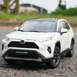 26CM 1:18 Scale 2019 RAV4 Alloy Car Model Diecast Metal Vehicle Toy Collection Collectible