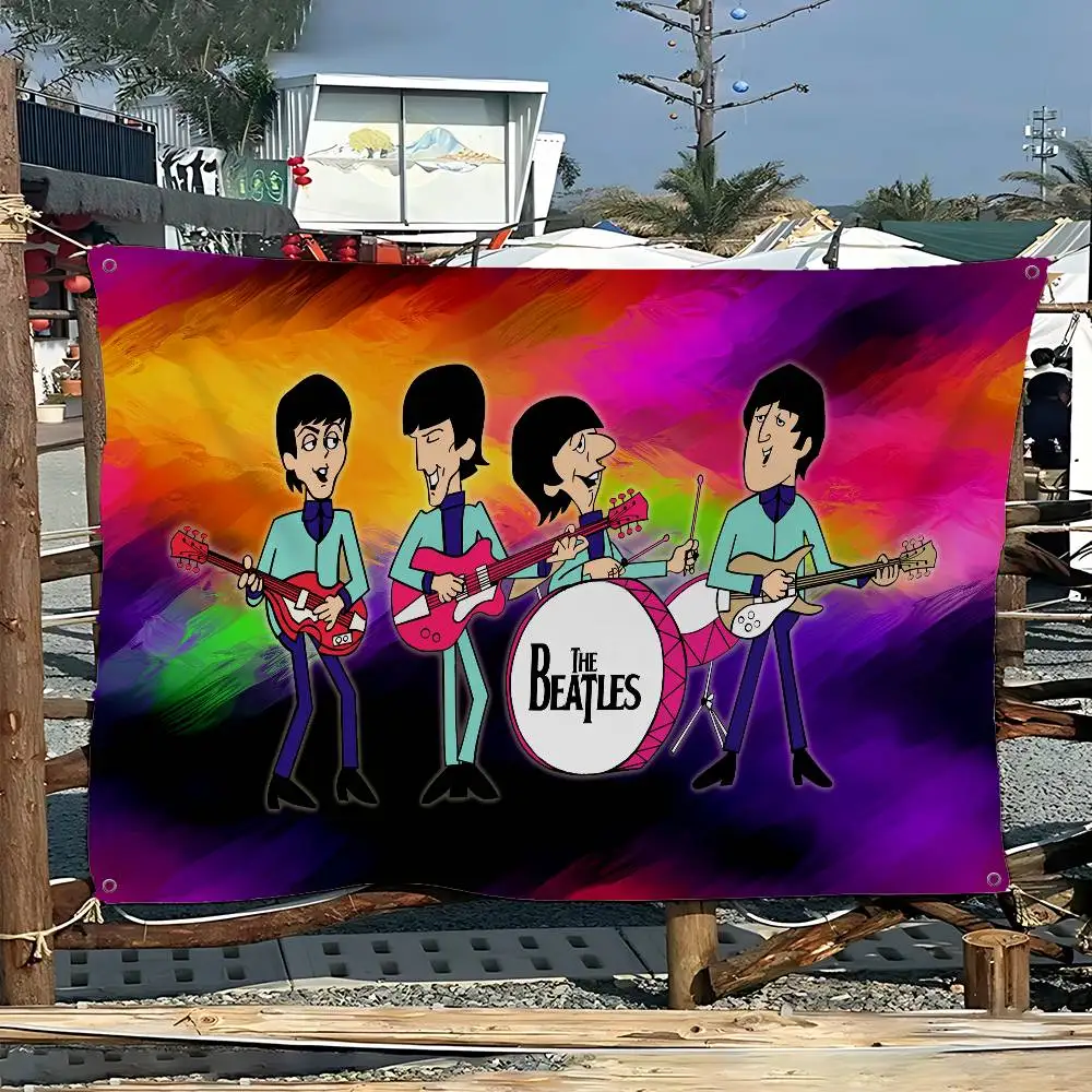 T-The-B-Beatles Rock Band Large Size Shop Art Promotion Advertising Booth Flag Hanging Banners