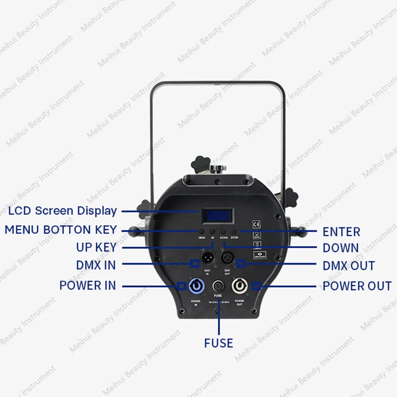 Led200w إضاءة مسرح السينما والتلفزيون 300 واط استوديو الرقص الزفاف لونين ملون قطع تركيز ضوء التصوير #3