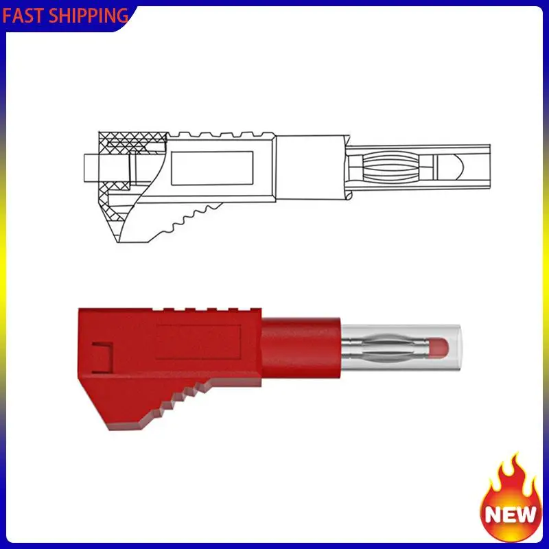 Especial 16Pcs Multi-Meter Test Leads Cable Jumper Wire Line Security 4Mm Banana Plug Retractable Test Tool Red Black