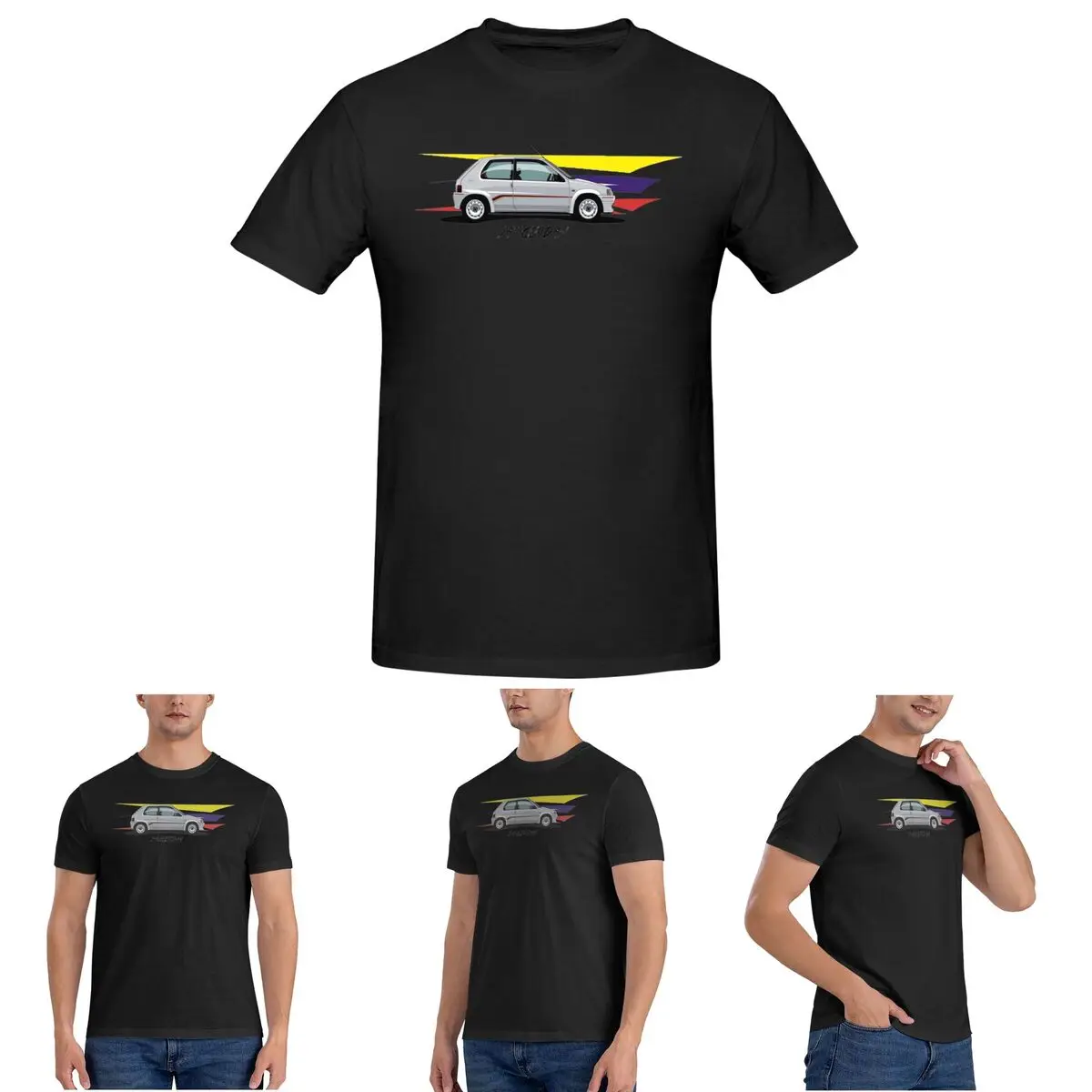 

106 Rally T-Shirt for Men Cotton Plus Size T Shirts Men's Short Sleeve Crew Neck Summer Clothes Tops S-6XL