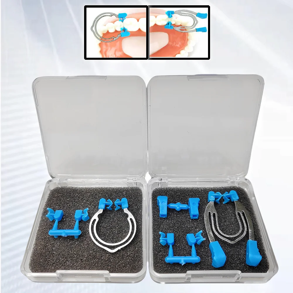 Dental Matrix Sectional Contoured Matrices Clamps Wedges Metal Spring Clip Dental Lab Instrument