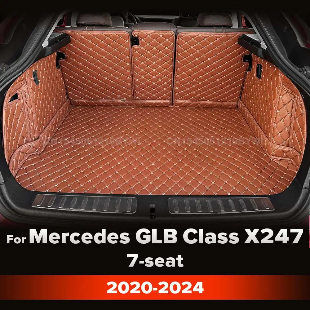 

For Mercedes Benz GLB Class 7-Seat X247 2020-2024 21 22 23 Auto Full Coverage Trunk Mat Car Cargo Liner Interior Accessories
