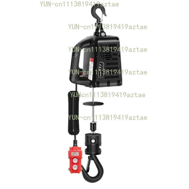 Micro Electric Hoist 220V Small Elevator Remote Control Portable Hoist Portable Electric Small Winch Lifting Traction