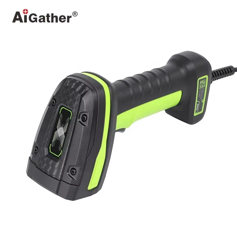 Rugged Industrial Handheld Wired QR EAN13 PDF417 DataMatrix DPM Barcode Scanner with Optional USB/COM/RS232/Serial Port Cable