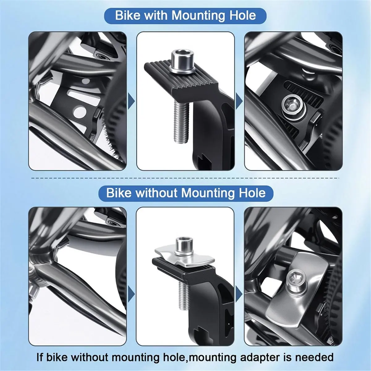 

AD10 Bike Kickstand Adjustable, Double Legs Support Bicycle Kickstands for 24-29 Inches Adults Bike Mountain Road Bikes