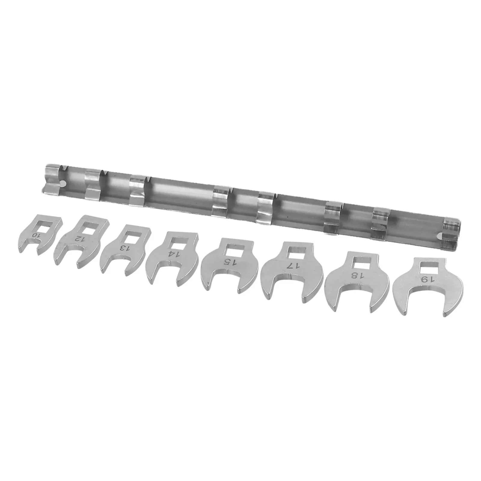 Imagem -03 - Drive Crowfoot Wrench Extremidade Aberta Móvel pé Métrico Catraca Chave Inglesa 10 a 19 mm Peças