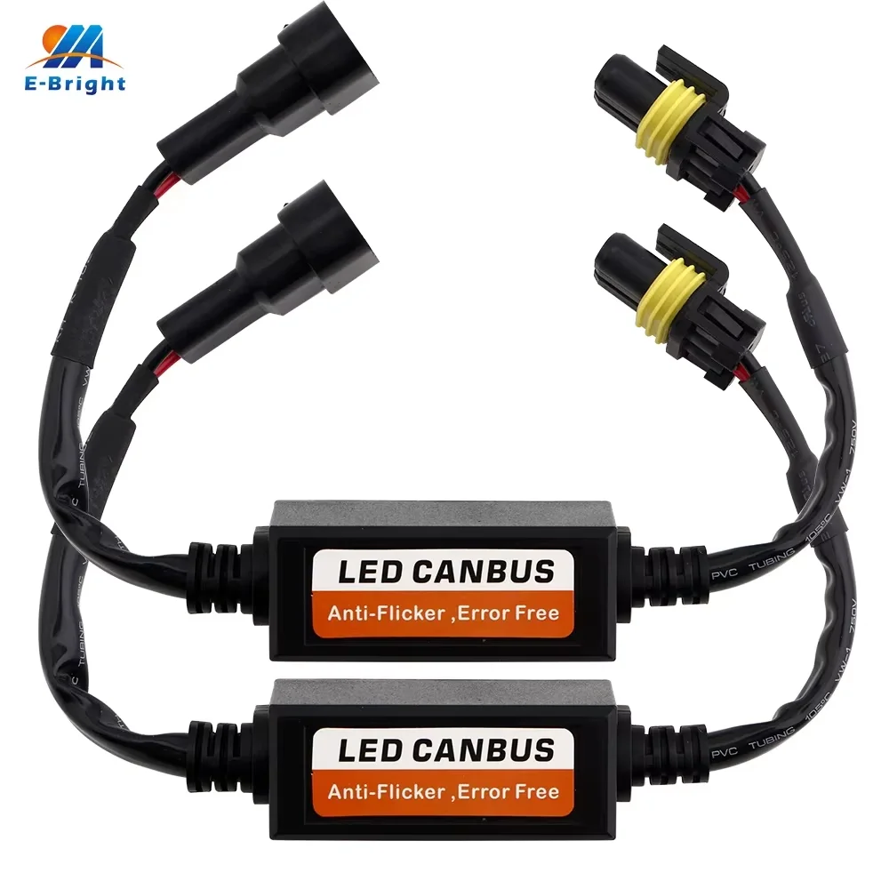 H1 H3 H4 H7 H11 Headlight LED Canbus Decoder Canceller Resistor Anti Flicker Bulb Resistor Decoder Warning Error 9005 9006