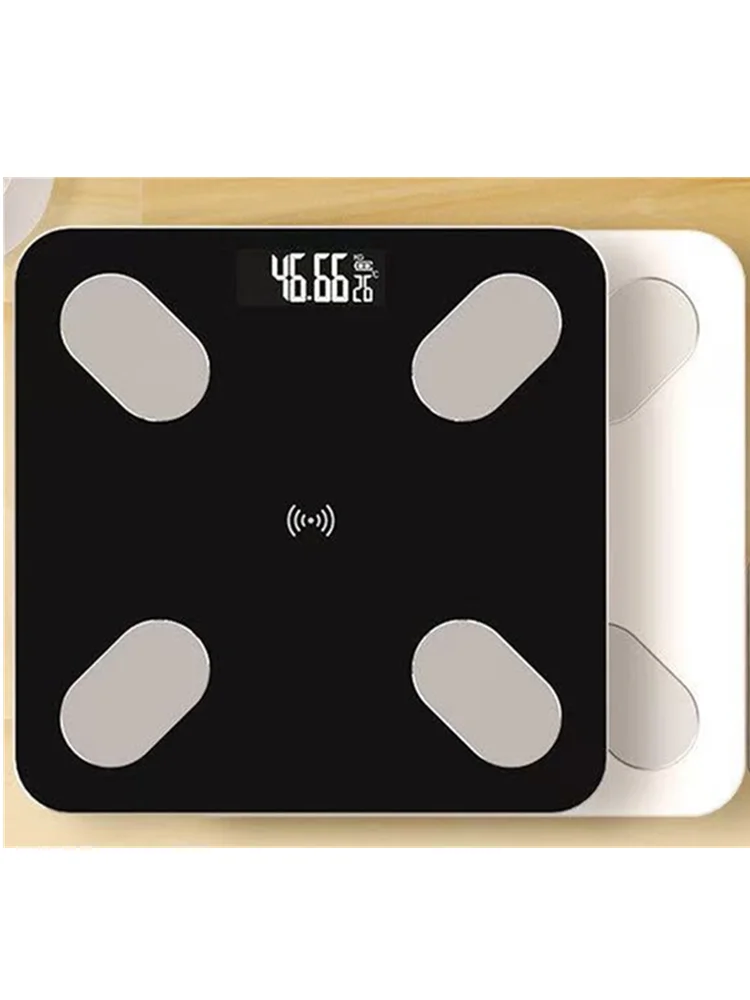 Balance de graisse corporelle intelligente balance de salle de bain numérique sans fil balance de poids électronique Bluetooth avec application Smartphone