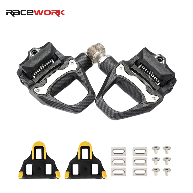 

Запчасти для езды на велосипеде, самоблокирующаяся педаль для шоссейного велосипеда, карбоновая педаль с замком, система SPD, педаль Peilin, детали для велосипеда